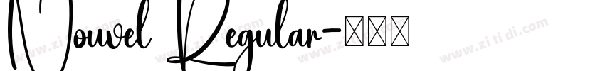 Nouvel Regular字体转换